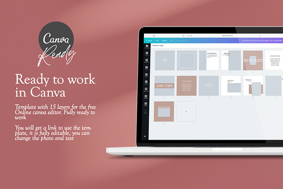 Instagram Template / CANVA+PS in Instagram Templates - product preview 12