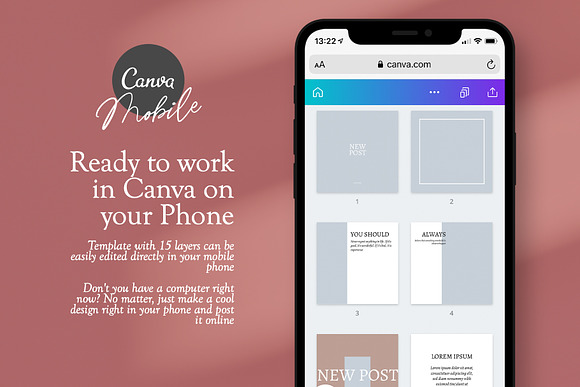 Instagram Template / CANVA+PS in Instagram Templates - product preview 13