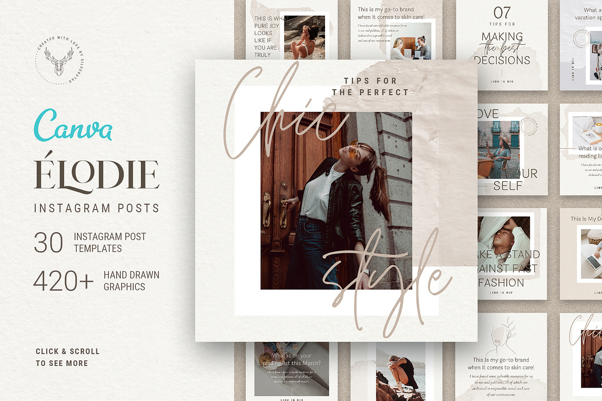 Elodie - Canva Instagram Posts in Instagram Templates - product preview 8