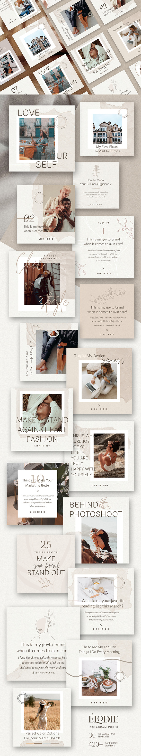 Elodie - Canva Instagram Posts in Instagram Templates - product preview 1