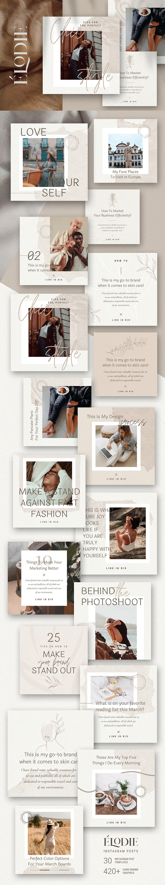 Elodie - Canva Instagram Posts in Instagram Templates - product preview 4