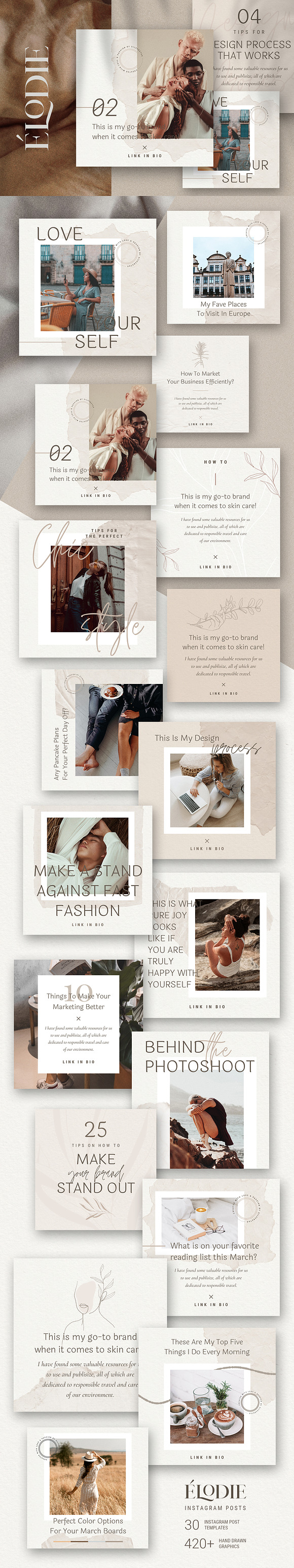 Elodie - Canva Instagram Posts in Instagram Templates - product preview 10