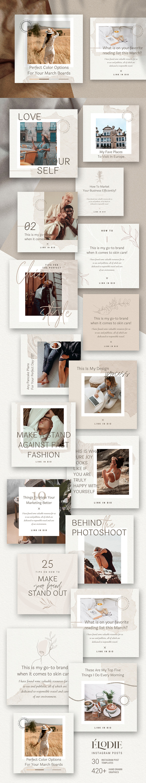 Elodie - Canva Instagram Posts in Instagram Templates - product preview 11