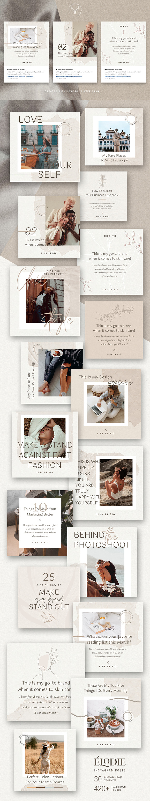 Elodie - Canva Instagram Posts in Instagram Templates - product preview 12