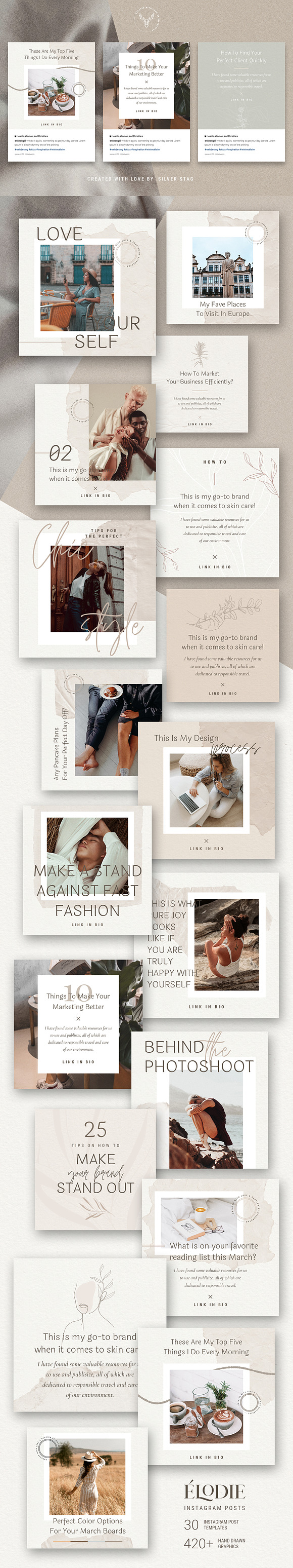 Elodie - Canva Instagram Posts in Instagram Templates - product preview 13