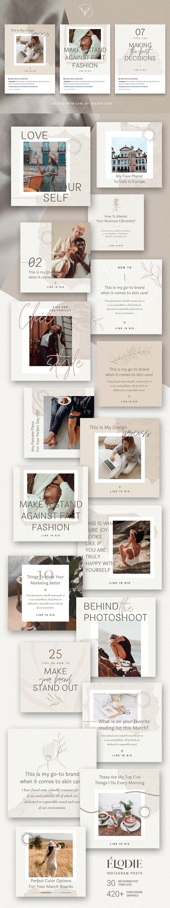 Elodie - Canva Instagram Posts in Instagram Templates - product preview 14