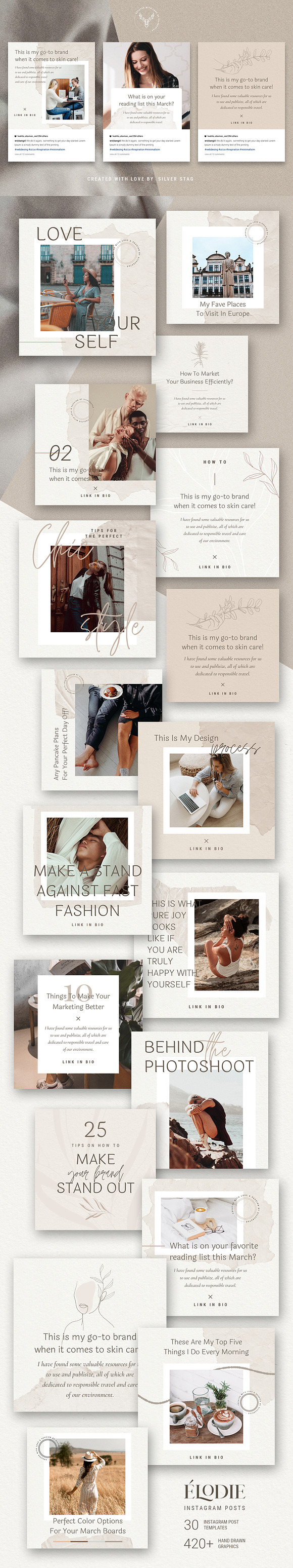 Elodie - Canva Instagram Posts in Instagram Templates - product preview 15