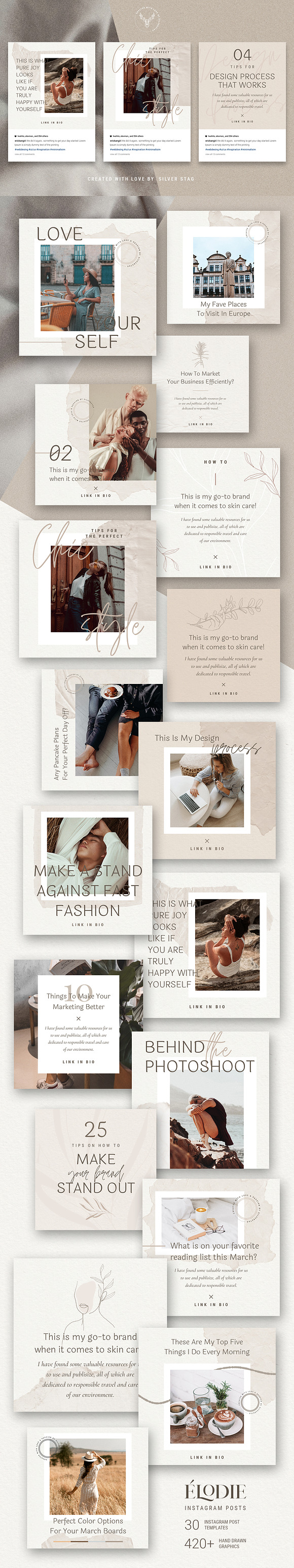 Elodie - Canva Instagram Posts in Instagram Templates - product preview 16
