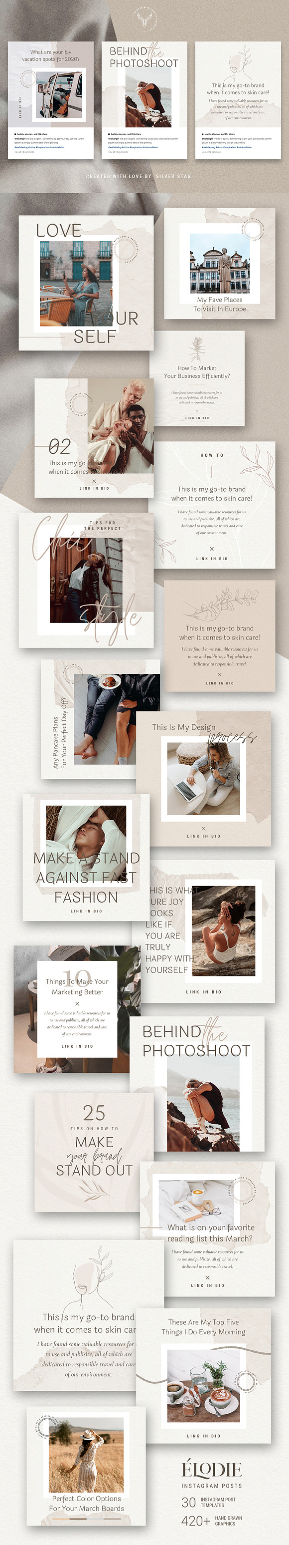 Elodie - Canva Instagram Posts in Instagram Templates - product preview 17