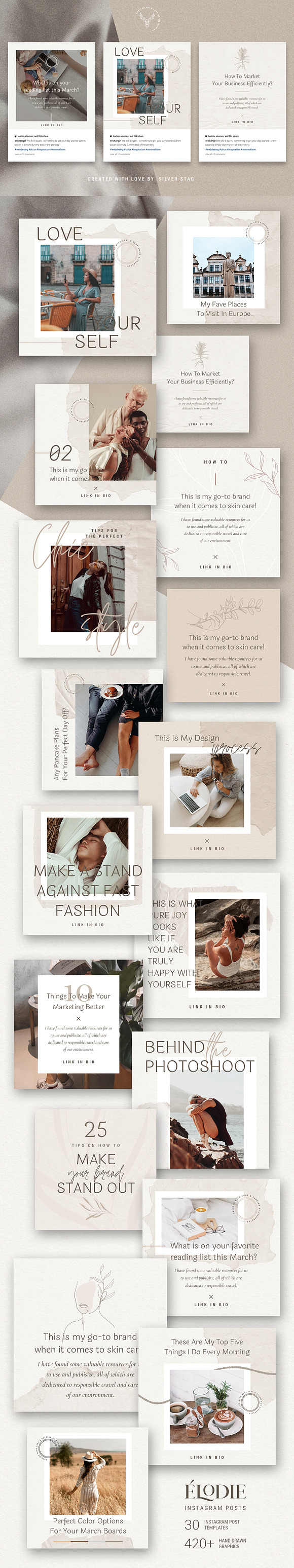 Elodie - Canva Instagram Posts in Instagram Templates - product preview 18