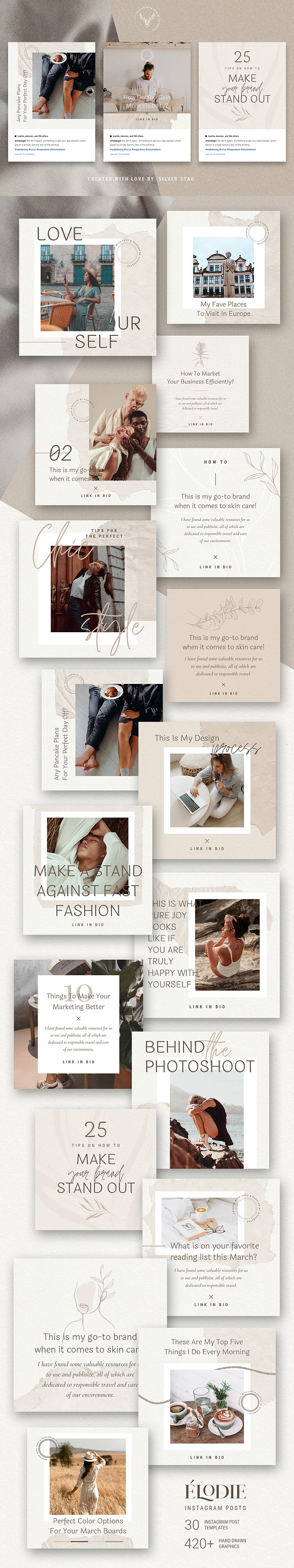 Elodie - Canva Instagram Posts in Instagram Templates - product preview 19
