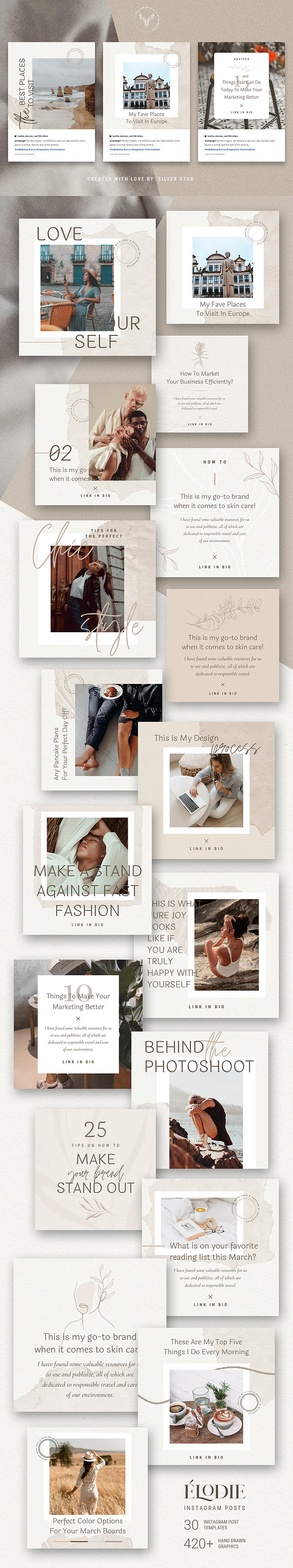 Elodie - Canva Instagram Posts in Instagram Templates - product preview 21