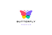 butterfly logo vector icon