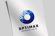 Optimax Pixel Letter O Logo