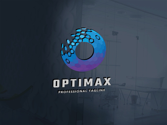 Optimax Pixel Letter O Logo in Logo Templates - product preview 1