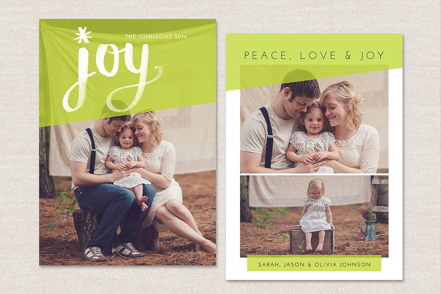 Christmas Card Template CC041 in Card Templates - product preview 8