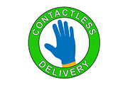 Contactless delivery left at the