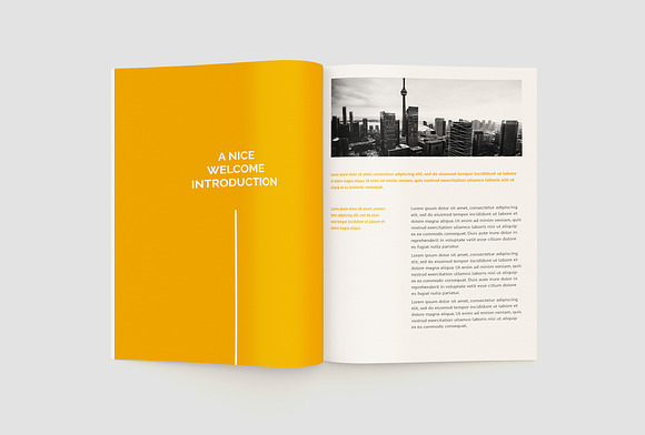 Yellow Corporate Magazine in Magazine Templates - product preview 4