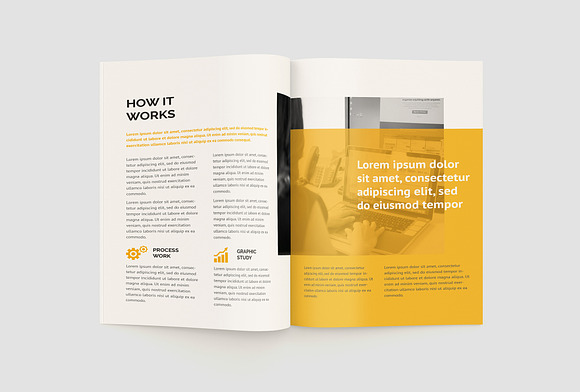 Yellow Corporate Magazine in Magazine Templates - product preview 7