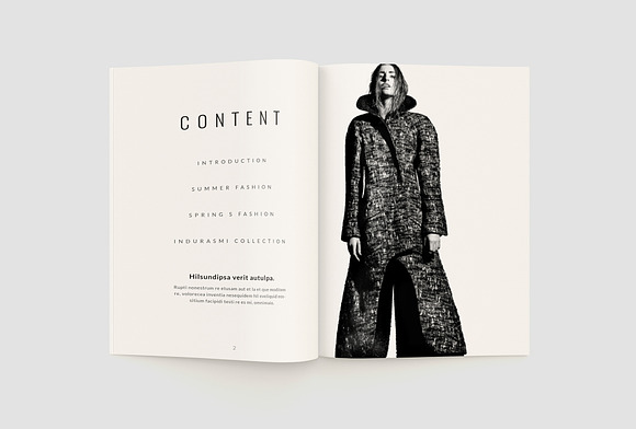 Fashion Lookbook Magazine in Magazine Templates - product preview 3