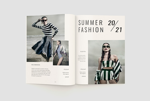 Fashion Lookbook Magazine in Magazine Templates - product preview 7