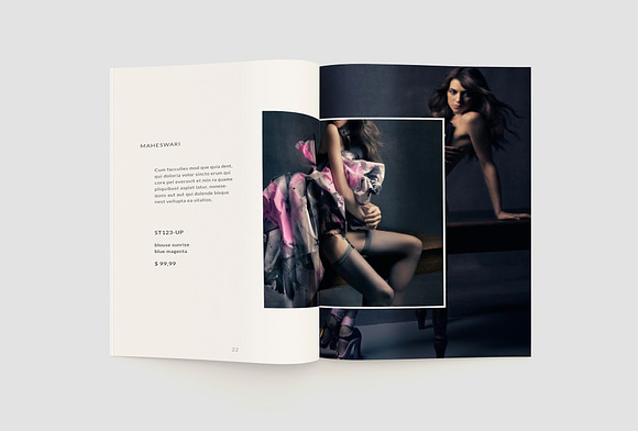 Fashion Lookbook Magazine in Magazine Templates - product preview 13
