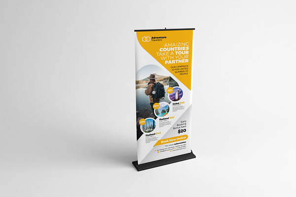 Travel Agency Rollup Banner