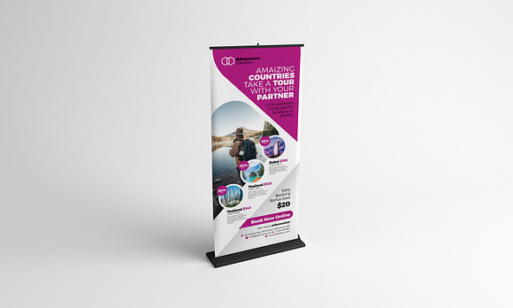 Travel Agency Rollup Banner in Templates - product preview 1