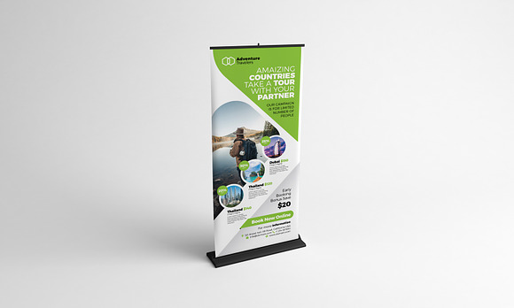 Travel Agency Rollup Banner in Templates - product preview 2
