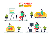 Working at home (Womans)
