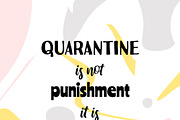 Motivational poster about quarantine