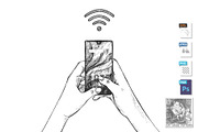 Wi-fi connection via smartphone