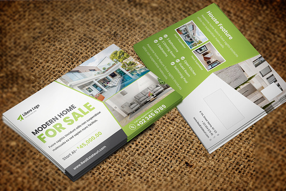 Real Estate Postcard Design v2 in Postcard Templates - product preview 1