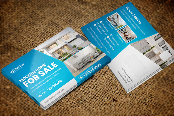 Real Estate Postcard Design v2 in Postcard Templates - product preview 2