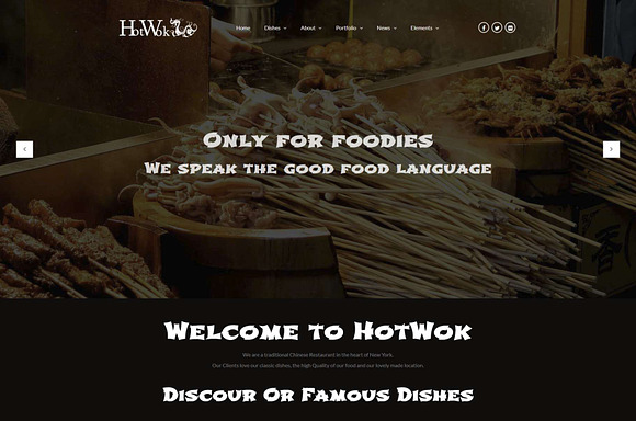 HotWok - Chinese Restaurant WP Theme in WordPress Themes - product preview 1