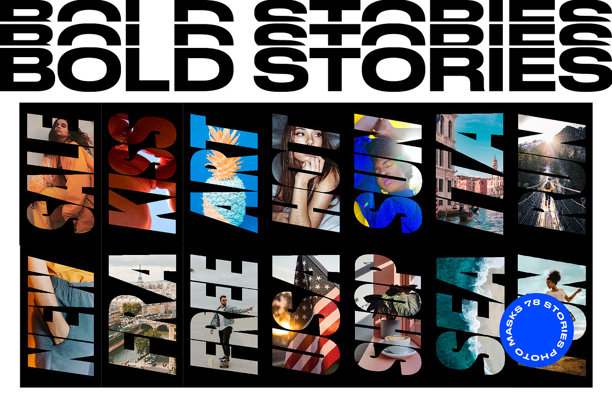 Bold Stories Masks in Instagram Templates - product preview 8