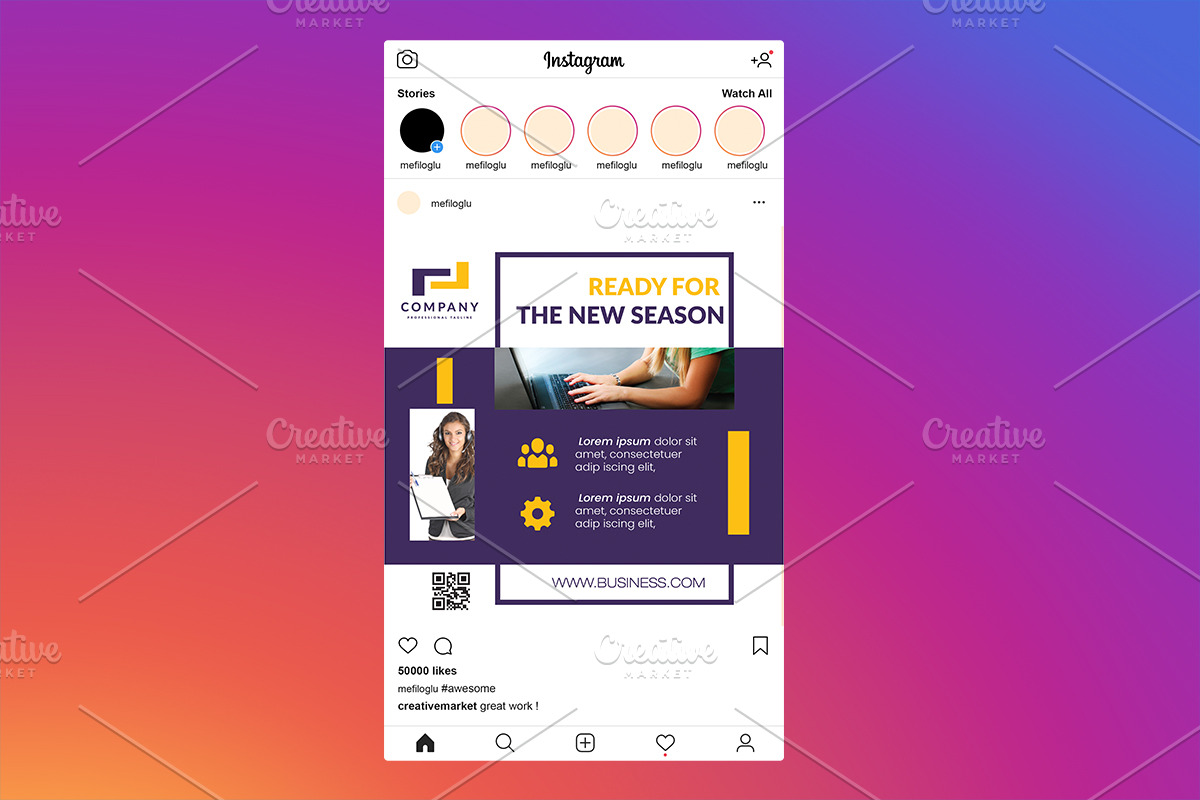 Instagram Posts in Instagram Templates - product preview 8