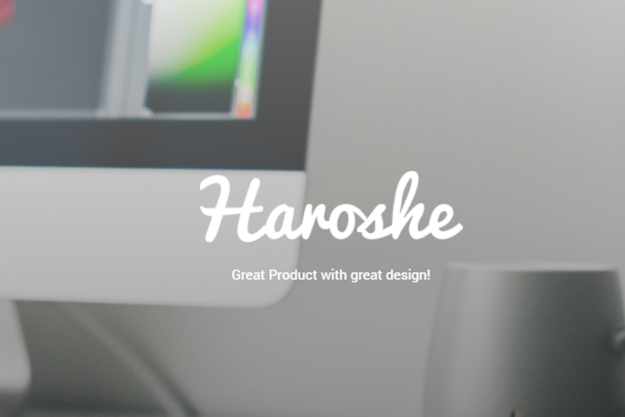 Haroshe - One Page HTML Template