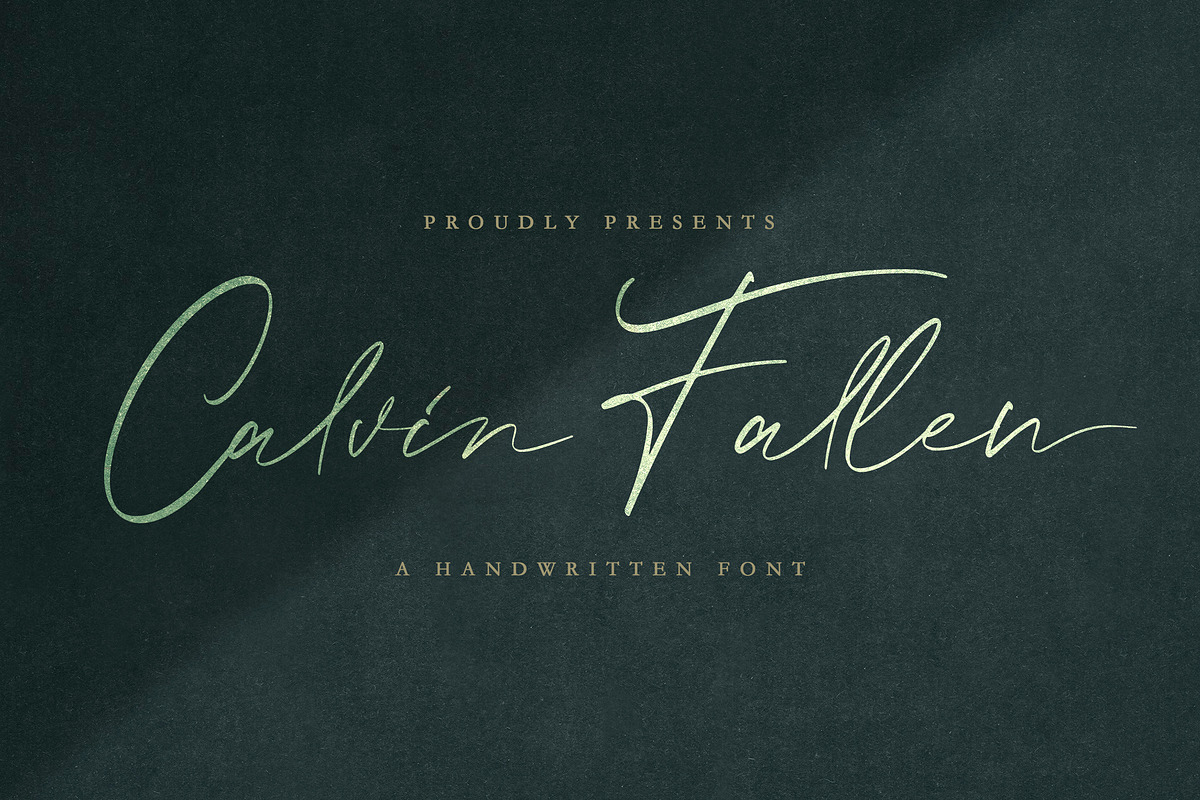 Calvin Fallen - Handwritten Font in Script Fonts - product preview 8