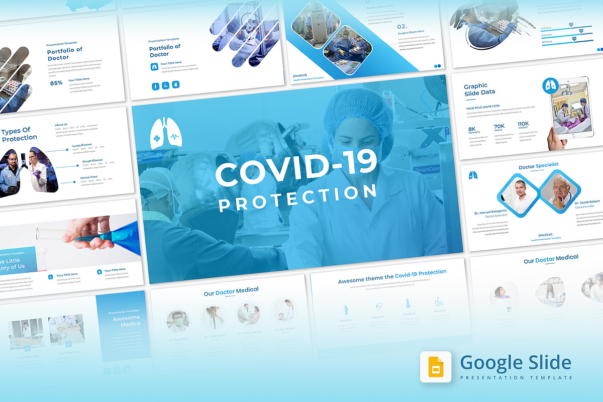 Covid-19 Protection - Google Slide in Google Slides Templates - product preview 8