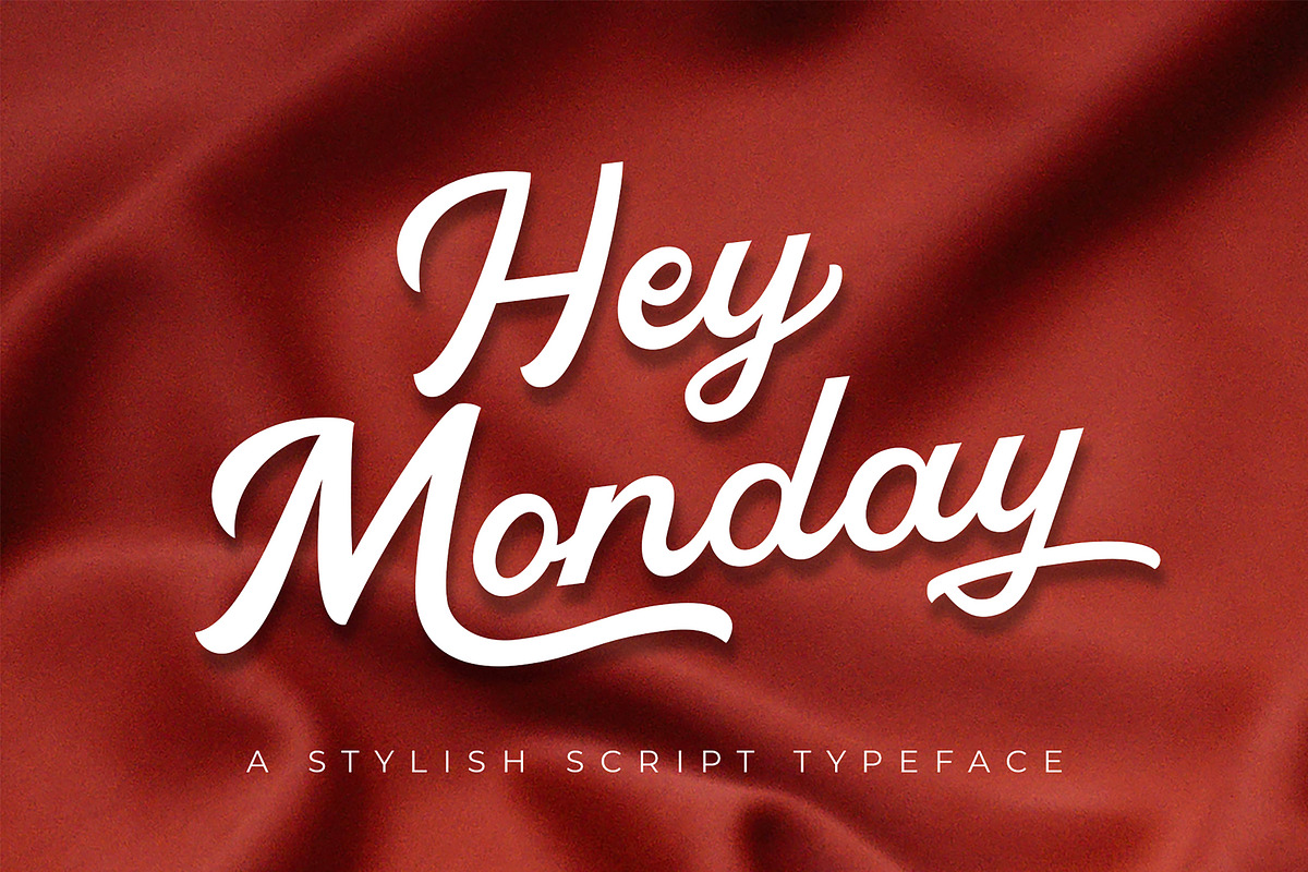 HeyMonday Stylish Script Typeface in Script Fonts - product preview 8