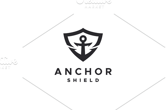 Anchor Shield Logo in Logo Templates - product preview 2