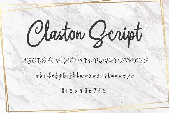 Claston Script in Script Fonts - product preview 1