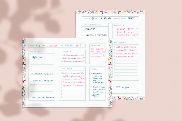 Floral Printable Planner Page Bundle