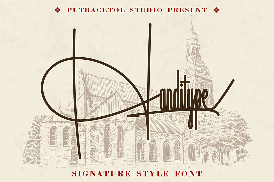 Handitype - Signature Style Font in Display Fonts - product preview 8