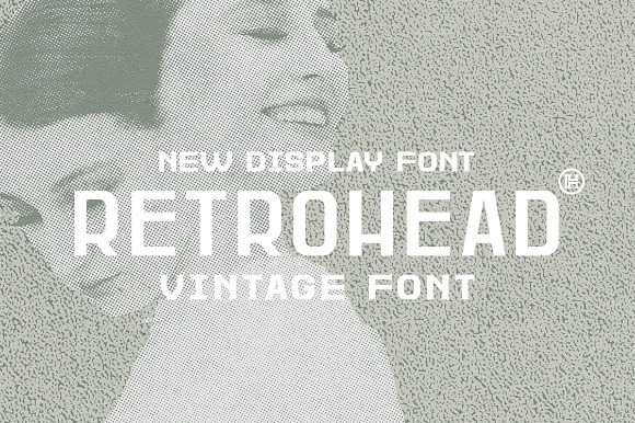 Retrohead Vintage Font | Typeface in Display Fonts - product preview 7