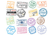 Collection of Passport Stamps