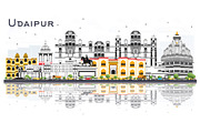 Udaipur India City Skyline