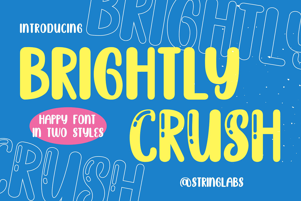 Brightly Crush - Playful Typeface in Display Fonts - product preview 8