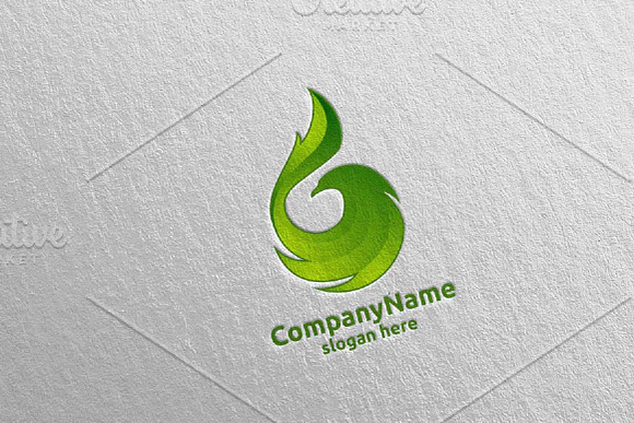 Eagle Logo Fire and Flame Concept 17 in Logo Templates - product preview 1